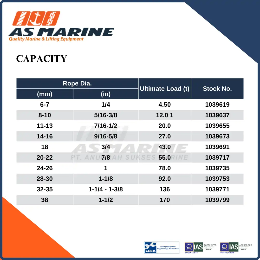 Capacity G416 Crosby USA